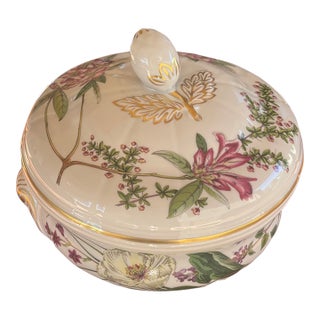 Vintage Spode Stafford Flowers 2.5 Qt Covered Vegetable Oven to Table Tureen For Sale