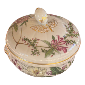 Vintage Spode Stafford Flowers 2.5 Qt Covered Vegetable Oven to Table Tureen