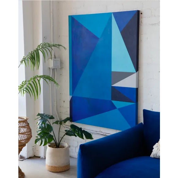 Contemporary Blue - "Dreamscape" Series No. 01, Contemporary Abstract, Large Canvas Art Print For Sale - Image 3 of 12