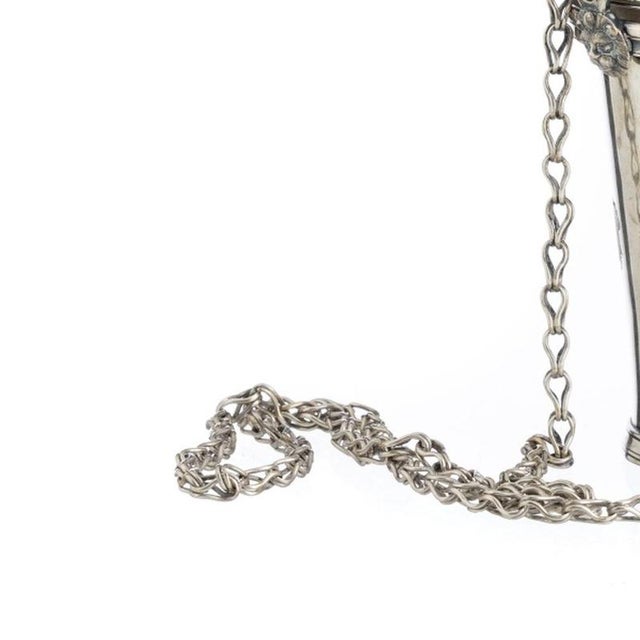 Antique Brazilian Silver Horn, 1800s For Sale - Image 3 of 6