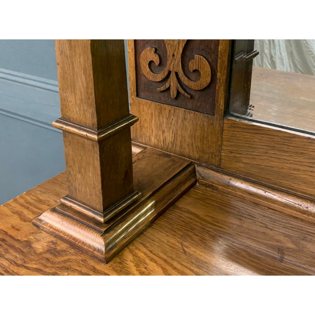 Arts & Crafts Oak Sideboard, 1900s For Sale - Image 9 of 18