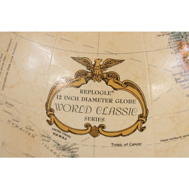 Brandt Replogle Globe/Mahogany Stand For Sale - Image 12 of 17