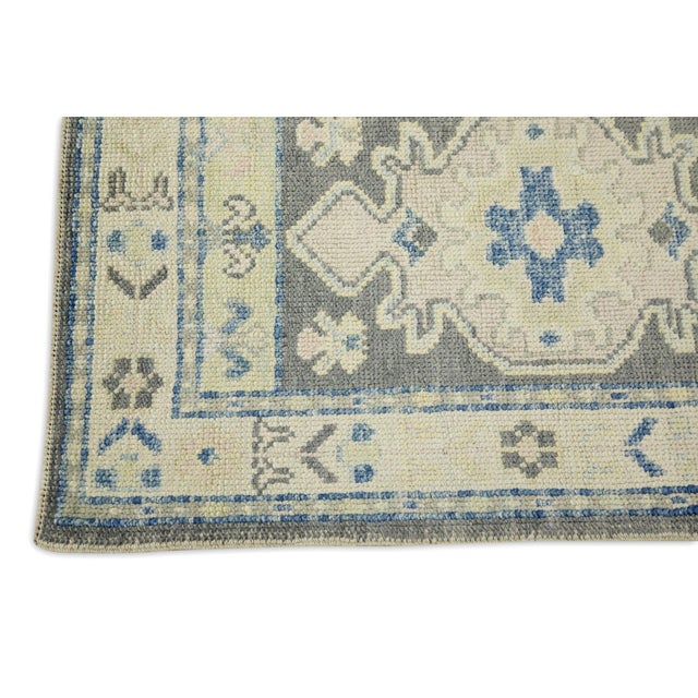 Turkish Oriental Hand Knotted Rug Turkish Oushak 2'3" x 3'4" For Sale - Image 3 of 5