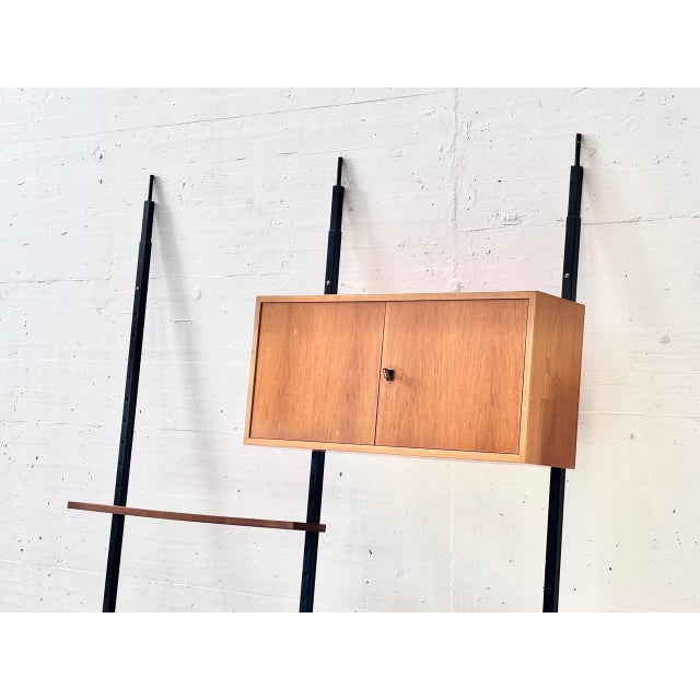 Telescopic Wall Shelf with Hanging Cabinet, 1960s For Sale - Image 10 of 17