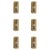 Diamond-Cut Crystal and Gilt Bronze Sconces from Glashütte Limburg, 1950, Set of 6 For Sale - Image 6 of 6