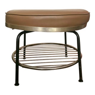 Mid-Century Modern Swivel Ottoman For Sale