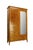 French two doors cabinet. A bevelled mirror on the central door. An elegant storage cabinet made of solid ash and burl ash...