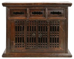 Small Traditional Piece of Furniture in Carved Wood