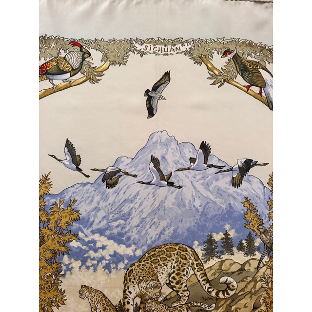 Hermès Sichuan Silk Scarf 2000 Designed by Robert Dallet For Sale In New York - Image 6 of 11