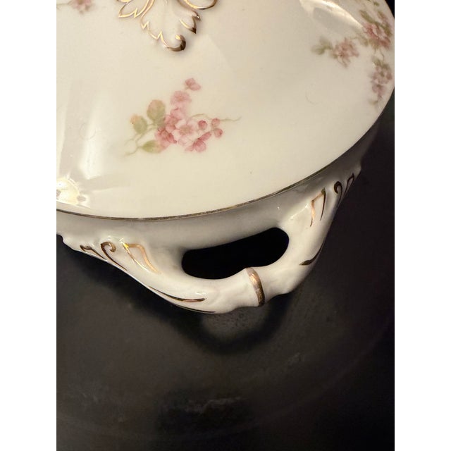 Traditional Antique Royal Schwarzburg German Fine China Covered Casserole Serving Dish For Sale - Image 3 of 10