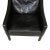 Børge Mogensen Black Leather Wingchair by Børge Mogensen for Fredericia For Sale - Image 4 of 9