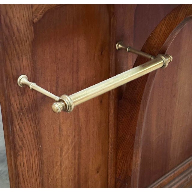 Brown Antique Art Nouveau Hall Hanger Stand, 1910s For Sale - Image 8 of 9