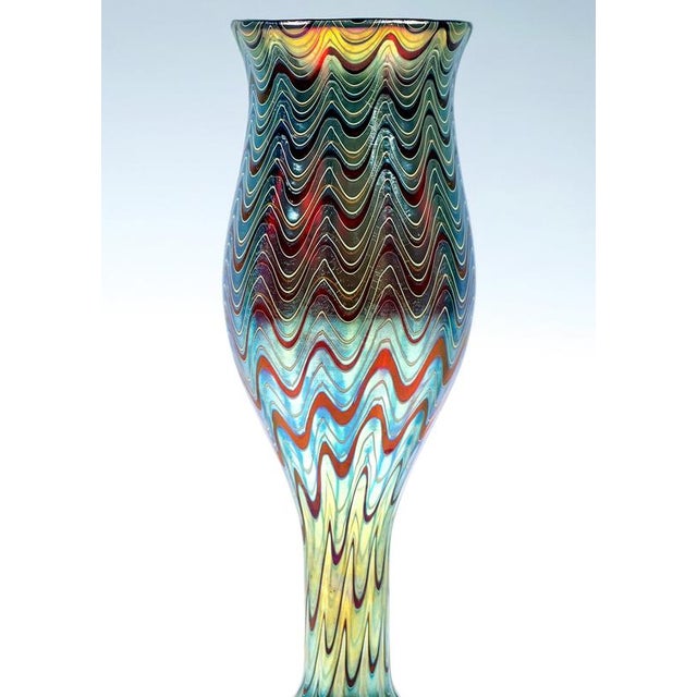 Large Art Nouveau Vase PG Ruby 6893 from Loetz, Bohemia, Austria-Hungary, 1898 For Sale - Image 4 of 10