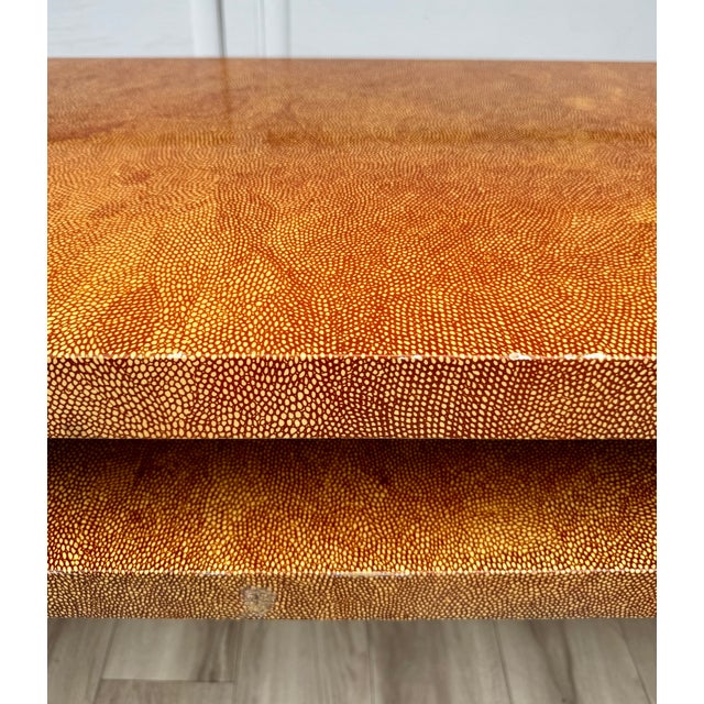 Postmodern Karl Springer Style Architectural Console Table For Sale - Image 12 of 16