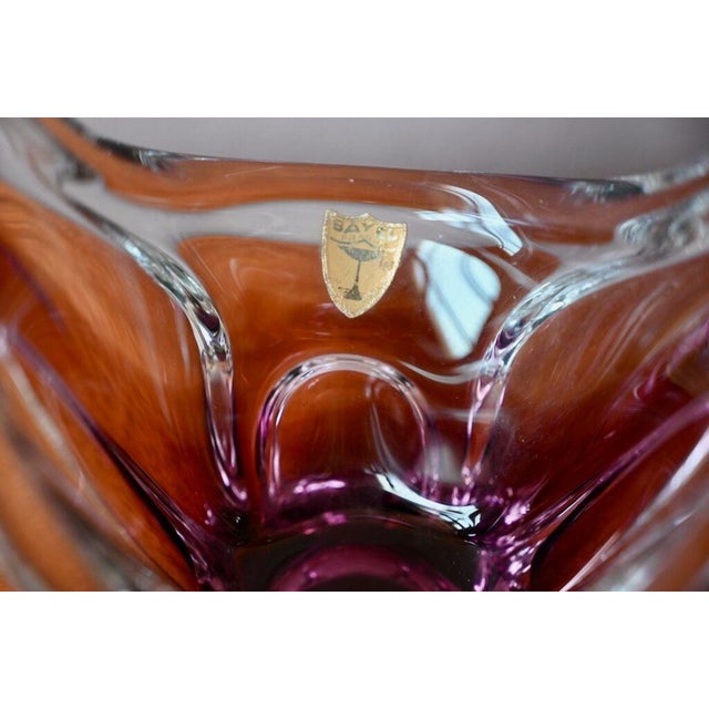 Vintage French Crystal Bowl from Bayel, 1950s For Sale - Image 6 of 9