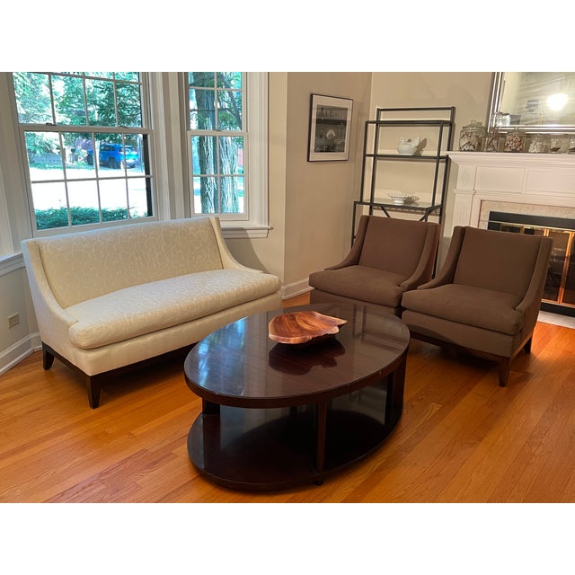 Wood Pair of Henredon Barbara Barry "Starlet" Lounge Chairs For Sale - Image 7 of 15