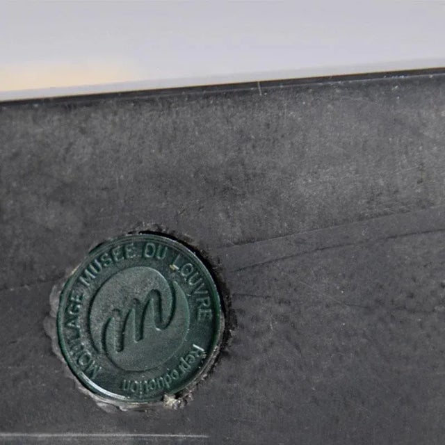 Stone Egyptian Sculpture in Epoxy Resin & Marble For Sale - Image 7 of 9