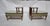 Wood Mid 20th Century A Pair of Reverse-Painted and Opalescent Nightstands For Sale - Image 7 of 18