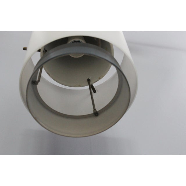 Metal Metal and Glass Ceiling Lamp by Louis C. Kalff for Philips, 1950s For Sale - Image 7 of 11