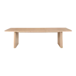Contemporary Nomad Wood Rectangular Dining Table