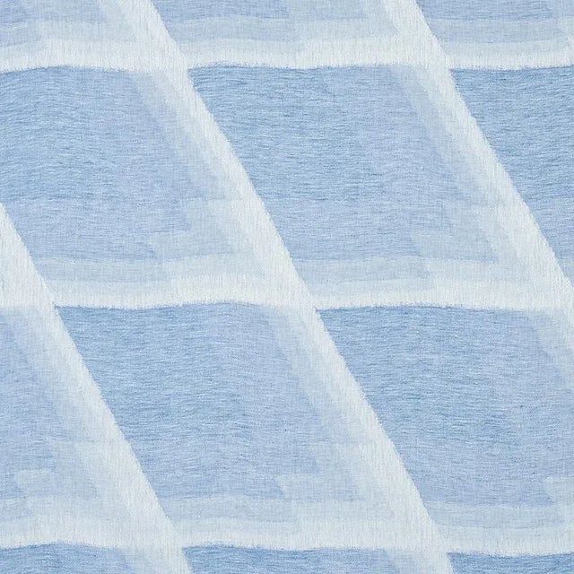 Sample- Schumacher Canso Casment Fabric in Blue For Sale