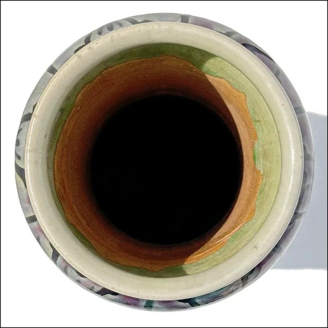 Royal Doulton 1900s Francis Pope Royal Doulton British Arts & Crafts Studio Pottery Vase For Sale - Image 4 of 6