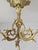 Antique French Louis XV Three-Light Chandelier in Bronze, 1890s For Sale - Image 5 of 11
