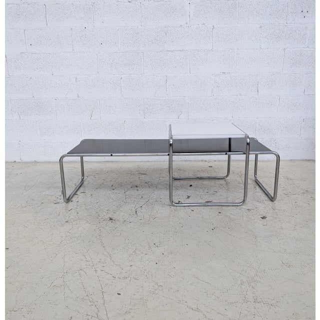 Laccio Low Tables by Marcel Breuer for Gavina, 1960s, Set of 2 For Sale - Image 6 of 12