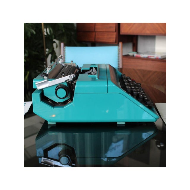 Manufacturer Olivetti Type 'Studio 45' typewriter Model Studio 45 Origin Italy Year 1967-1974 Color Green-blue Condition...