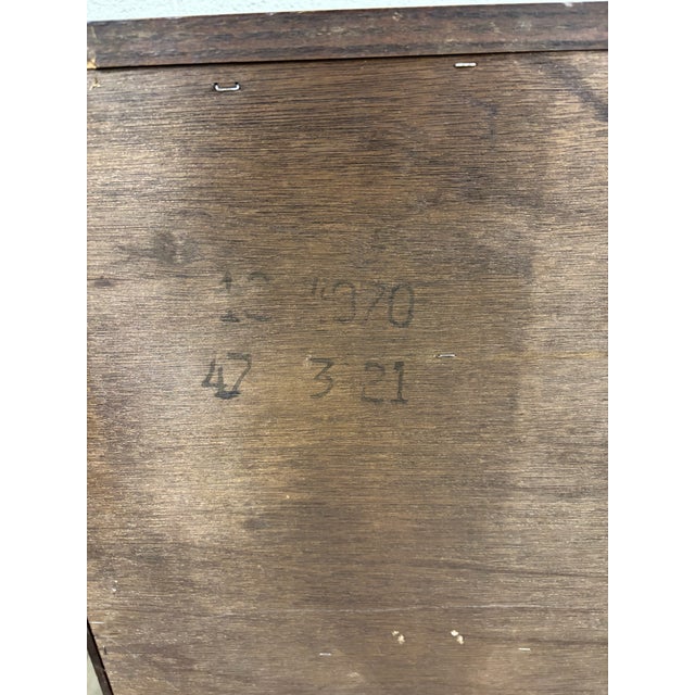 Vintage Ethan Allen Antiqued Pine Old Tavern CRP Dresser With Bookcase Hutch For Sale - Image 14 of 15