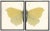 Split Yellow Butterfly in Pewter Shadowbox 2 frames make up this set.