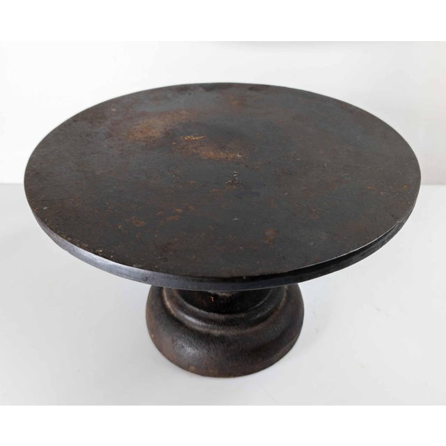 19th Century 19th Century Cast Iron Sculptor's Display Stand That Rotates, Pottery Decorating For Sale - Image 5 of 14