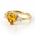 Citrine Heart Three-Stone Ring This elegant ring showcases the warm brilliance of a citrine gemstone, beautifully designed...