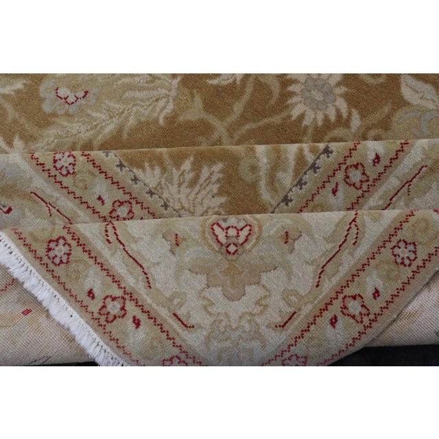 Vintage Hand-Knotted Amritsar Rug With All-Over Floral Design in Neutral Tones For Sale - Image 10 of 12