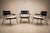 Three Armchairs in Ebonized Wood & Metal With Loose Cushion, Carlo Hauner, 1950s For Sale - Image 10 of 18
