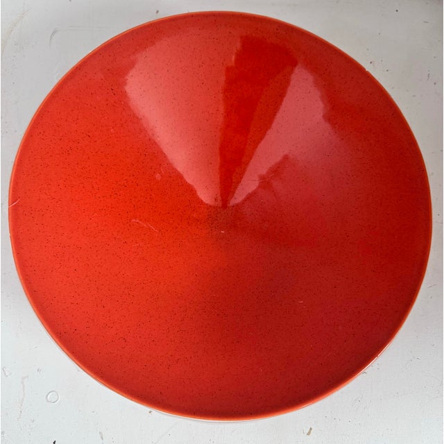Mid-Century Modern Haeger USA Footed Ceramic Serving Bowl – Orange New vintage Up for sale is a gorgeous, authentic piece...