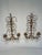Vintage 19.5" Italian Tole and Crystals Candle Sconces - A Pair For Sale - Image 10 of 17