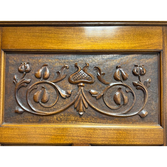 Brown J & J Shaw Hall Wardrobe, Antique For Sale - Image 8 of 12