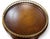 Wood Theodore Alexander 3-Tier Leather & Wood Side Table For Sale - Image 7 of 13