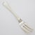 1950s Vintage Italian Handmade Genuine Silver Dessert / Fromage / Cheese Fork For Sale - Image 5 of 10