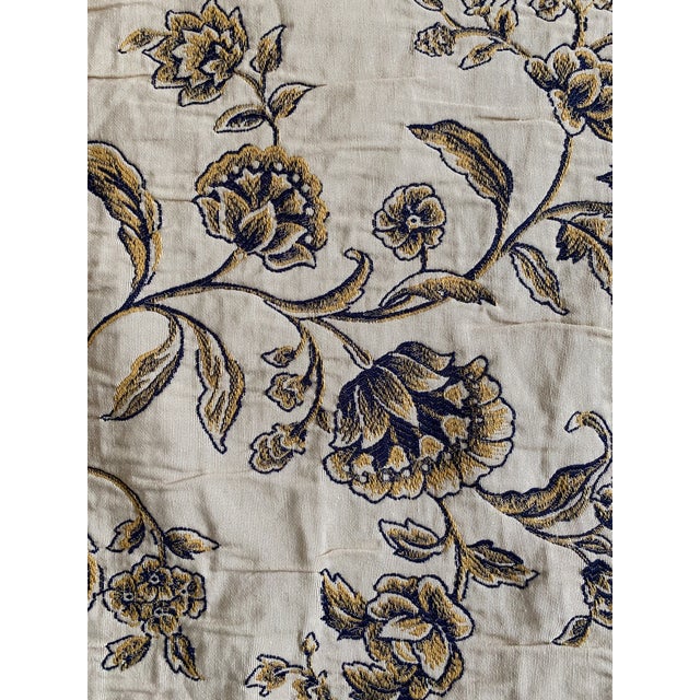 Kravet Kravet Design Blue Floral Botanical Fabric - 8 +Yards For Sale - Image 4 of 4