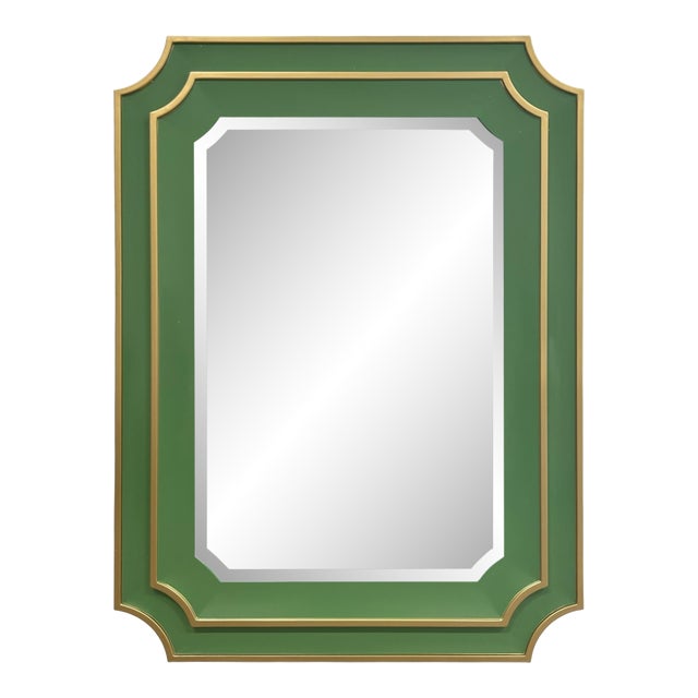 Ethan Scalloped Mirror Green For Sale
