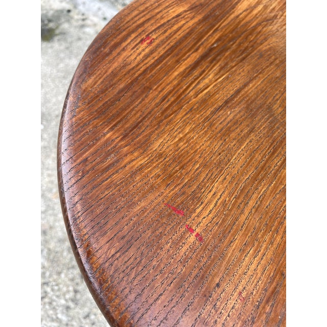 Vintage High Ash Berger Stool attributed to Charlotte Perriand, 1950s For Sale - Image 6 of 18