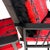 Vintage 1980s Pair of (2) Danish Folding Armchairs / Directors Chairs Set by Hyllinge Møbler - Red Flame Velvet & Black Faux Fur Upholstery For Sale - Image 14 of 18