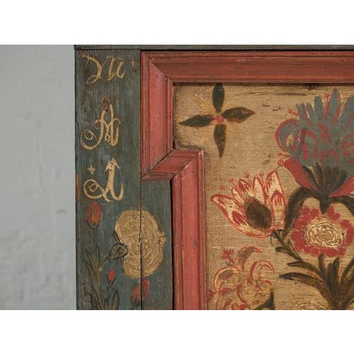 Antique Marriage Chest in Painted Pine, Central Europe, 1775 For Sale - Image 11 of 18