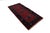1920s 3'x7' Vintage Chinese Art Deco Rug | Red Wine & Navy Short Runner Rug For Sale - Image 5 of 10