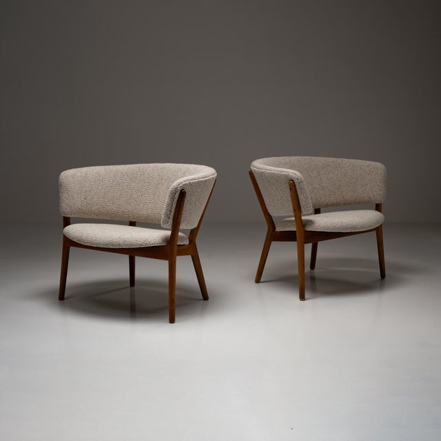 Nd-83 Armchairs by Nanna Ditzel for Søren Wiladsen, 1950s, Set of 2 For Sale - Image 3 of 18