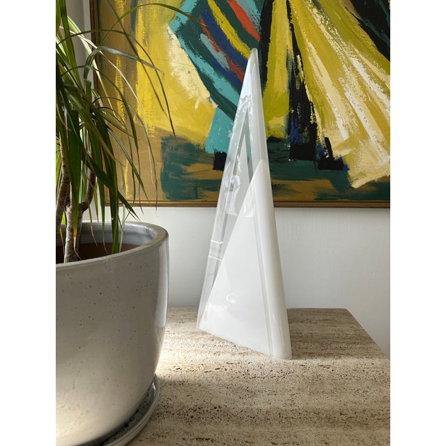 Lucite Geometric Modern Lamps - Pair For Sale In San Diego - Image 6 of 8
