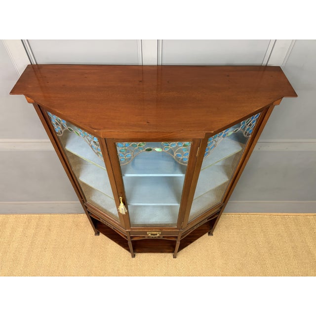 Arts and Crafts Mahogany Display Cabinet, 1900s For Sale - Image 10 of 17
