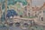 1929 Ogui European Modernist Village Landscape Watercolor & Gouache For Sale - Image 9 of 10